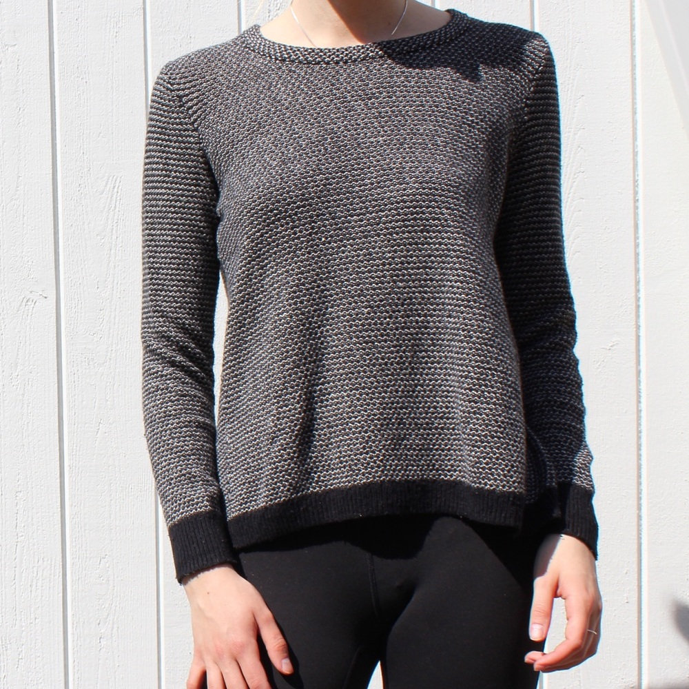Madewell black and white sweater